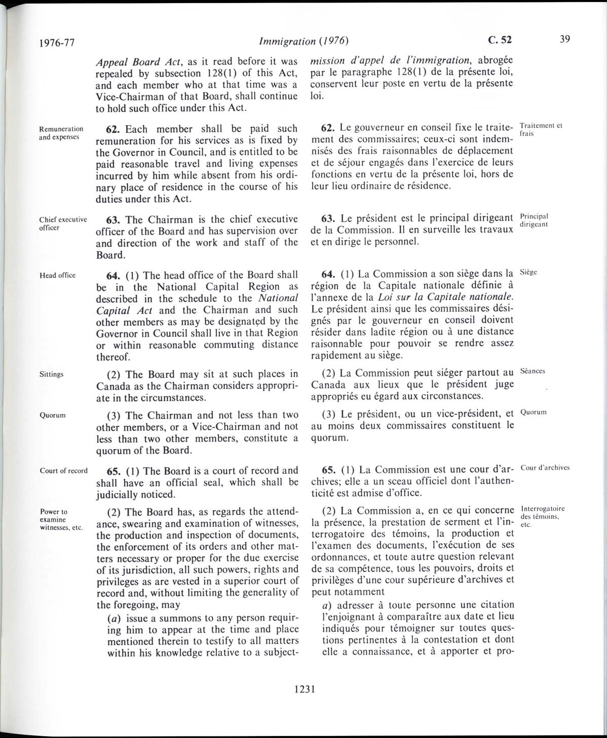 Page 1231 Immigration Act, 1976
