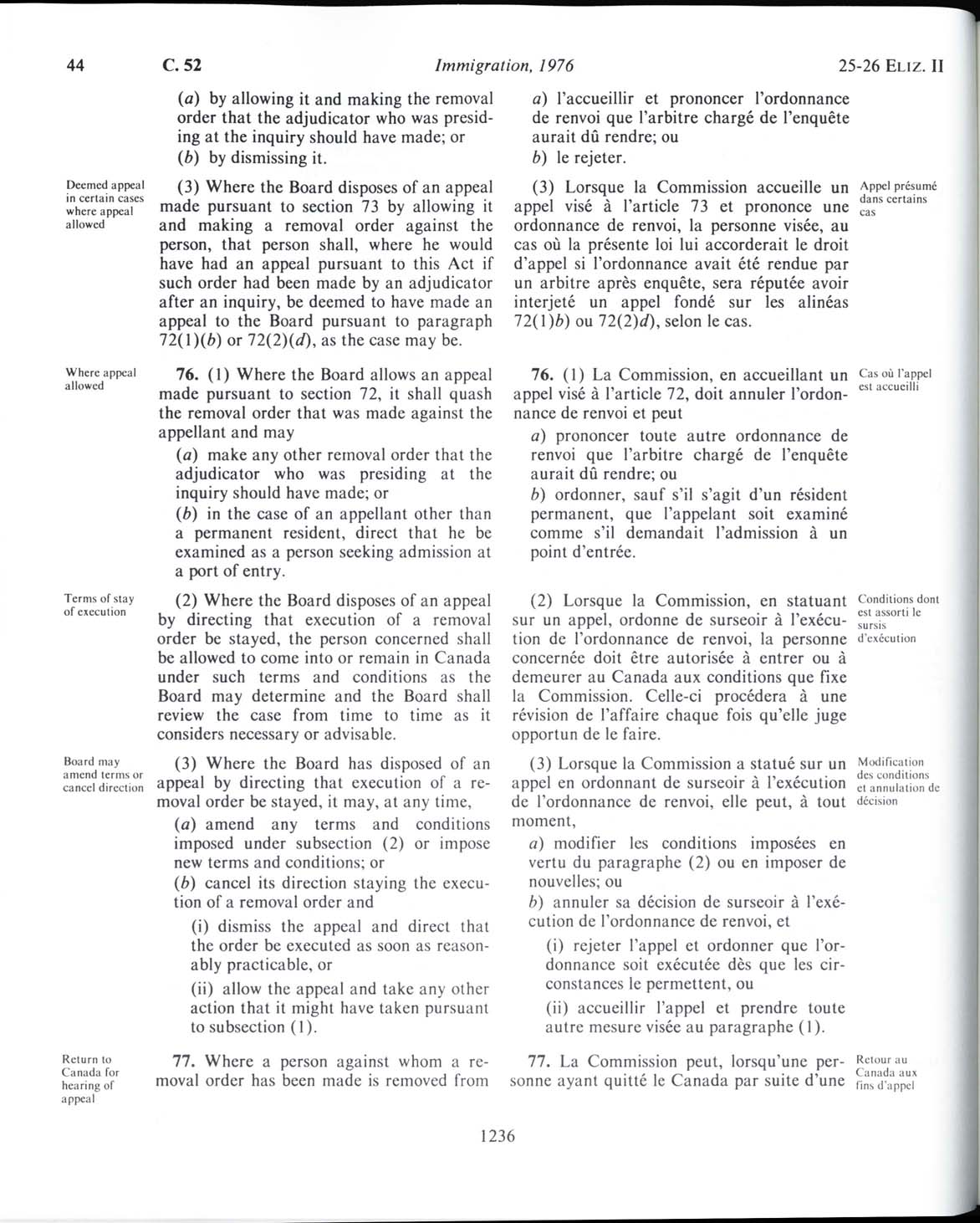 Page 1236 Immigration Act, 1976
