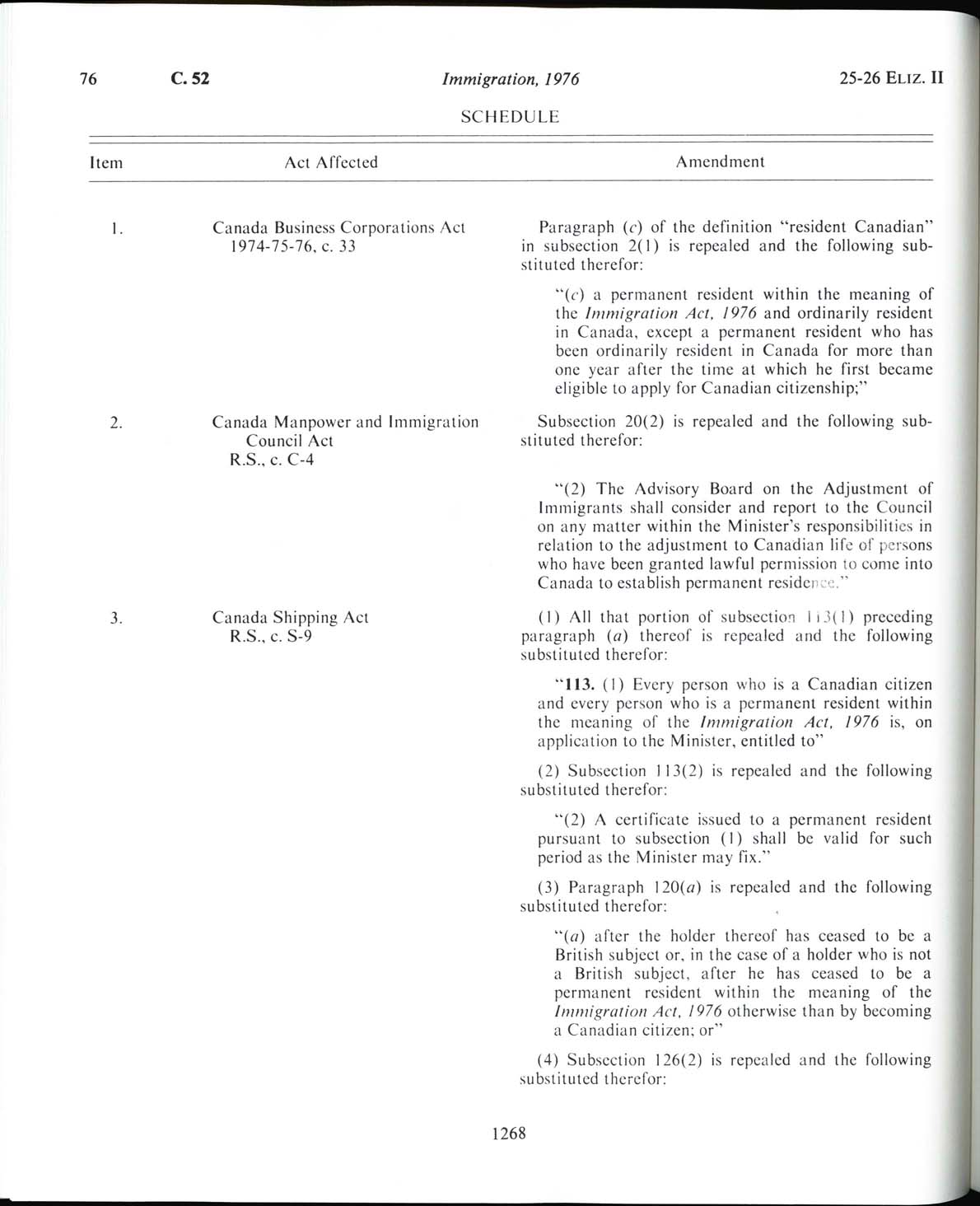 Page 1268 Immigration Act, 1976
