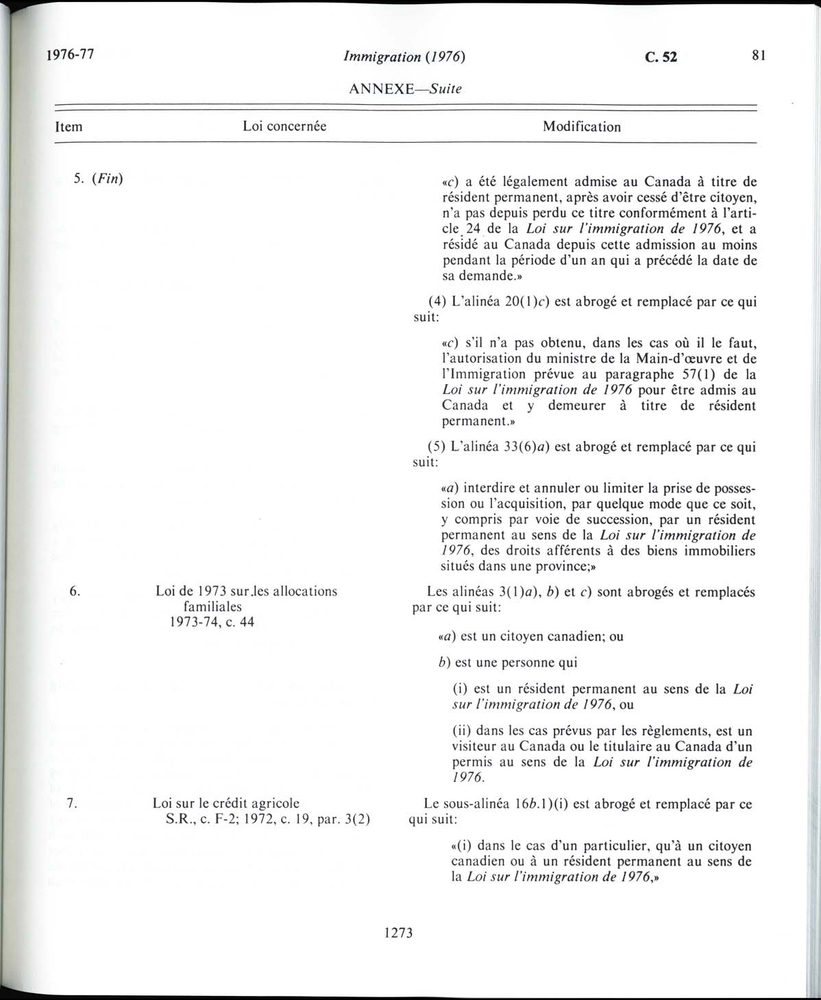 Page 1273 Immigration Act, 1976