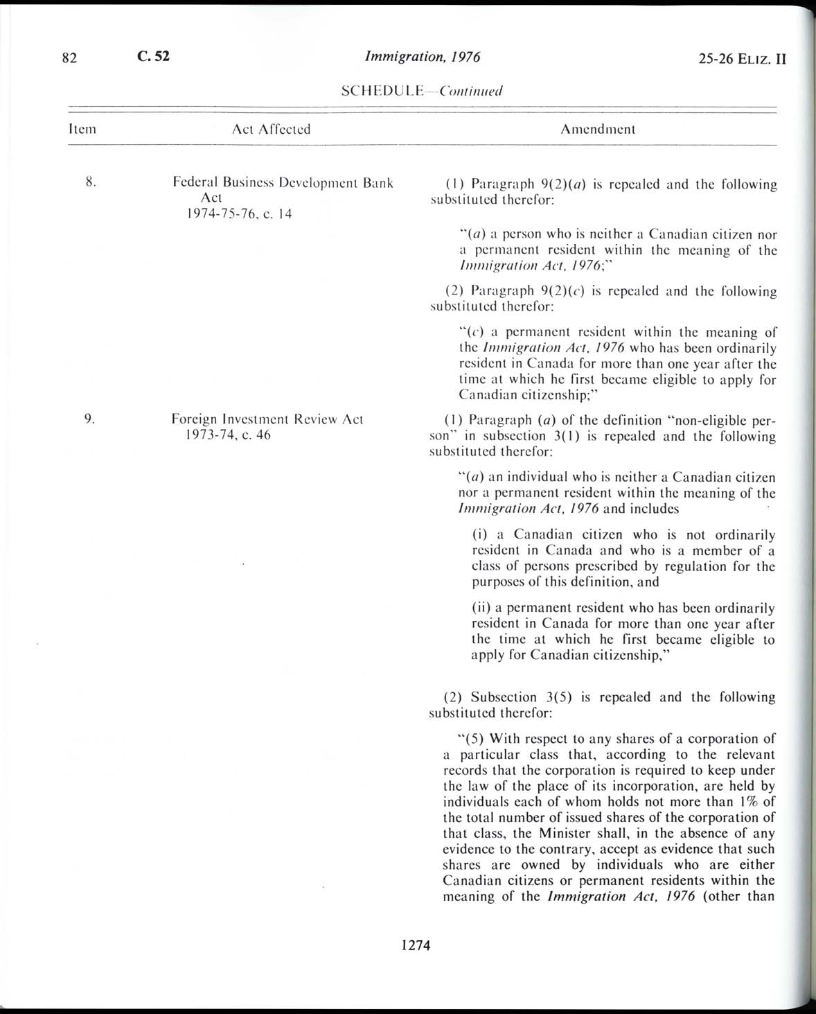 Page 1274 Immigration Act, 1976