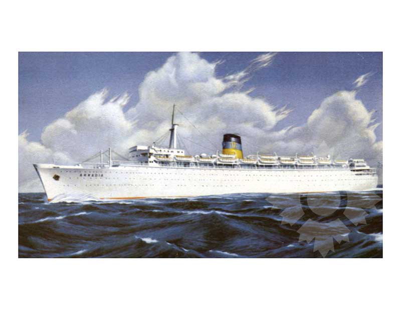 Colored photo of ship Arkadia (SS)