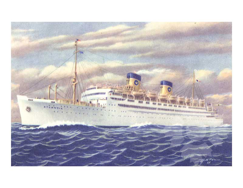 colored photo of the ship Atlantic (MS)