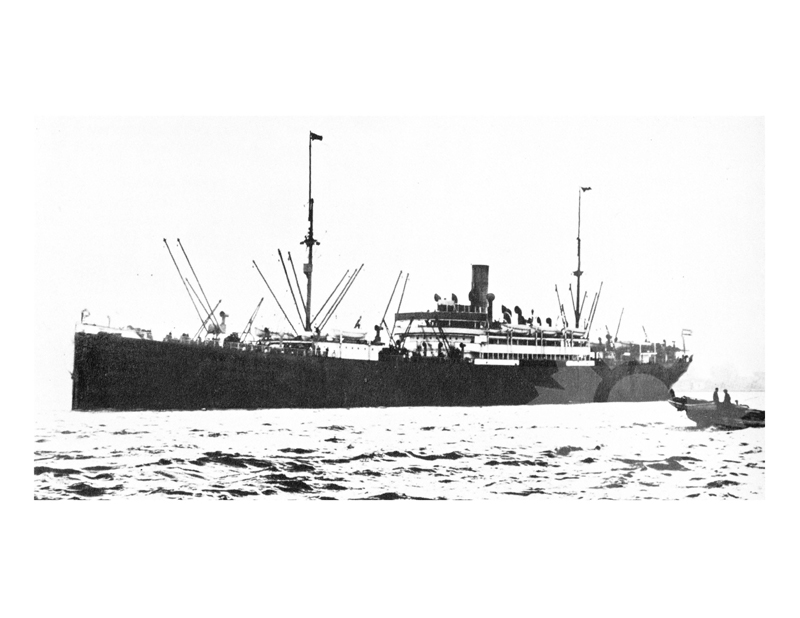 Black and white photo of the ship Batavia (SS)