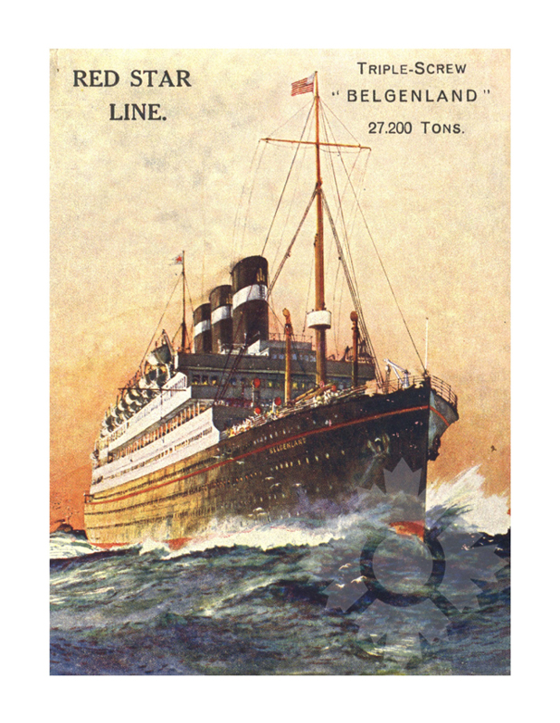 Colored photo of the ship Belgenland (SS)