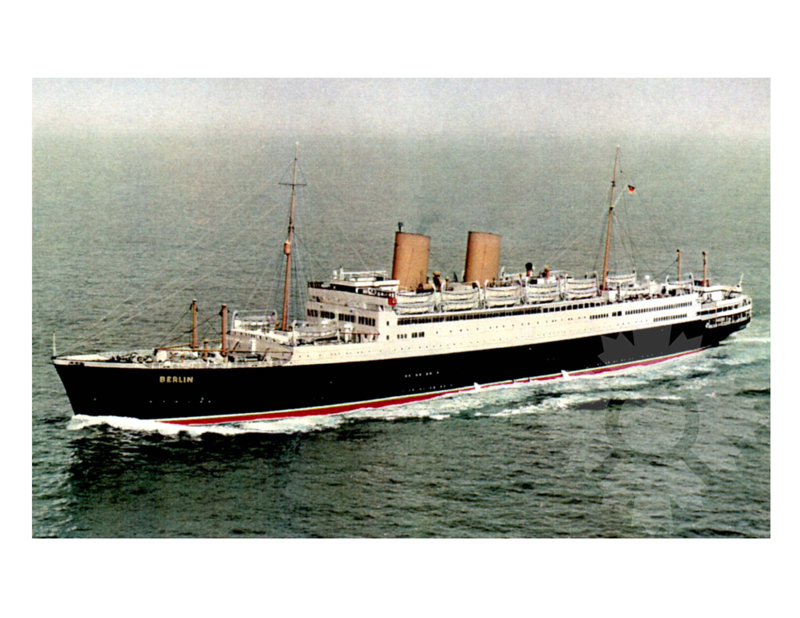 colored photo of the ship Berlin (MS)