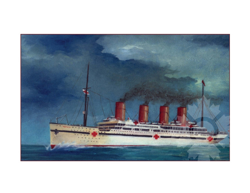 colored photo of the ship Britannic II (RMS)