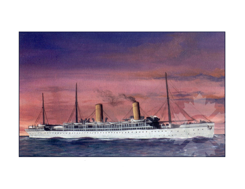Colored photo of the ship Briton (SS)