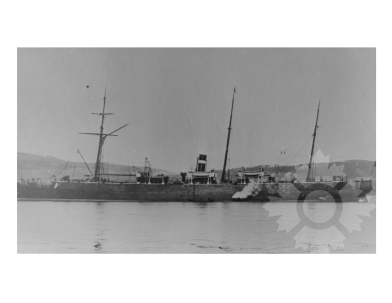 Black and white photo of the ship Canadian (RMS)