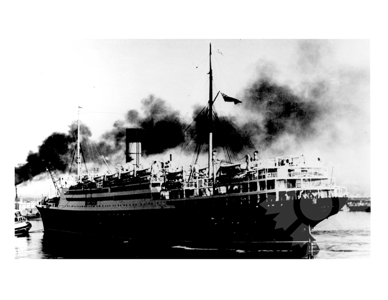 Black and white photo of the ship Carinthia II (RMS)