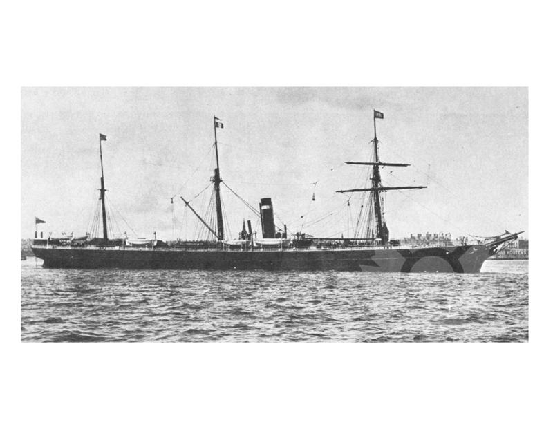 Black and white photo of the ship Caspian (SS)