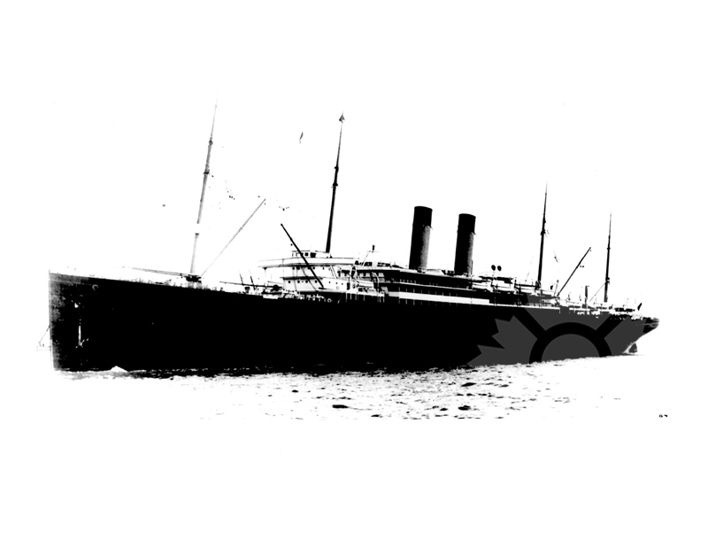 Black and white photo of the ship Celtic