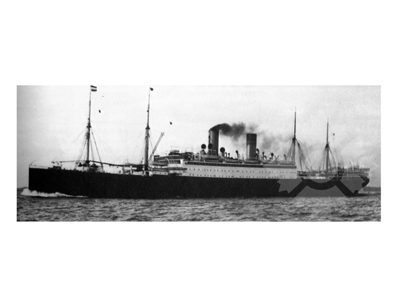 Black and white photo of the ship Cleveland