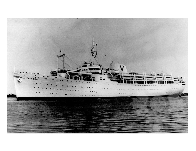 Black and White photo of ship Fairsea (SS) (1949-1969)