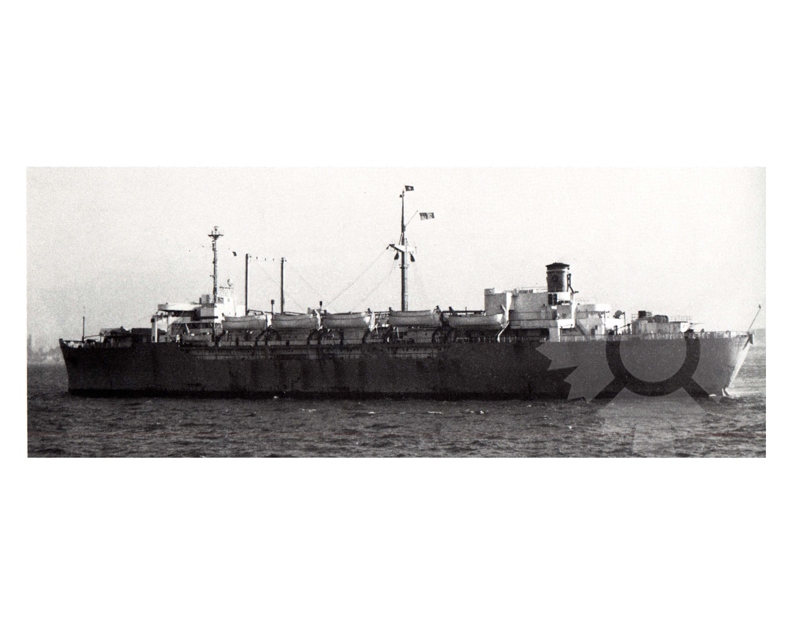 Black and white photo of the ship General CC Ballou (USS) (1945-1968) 