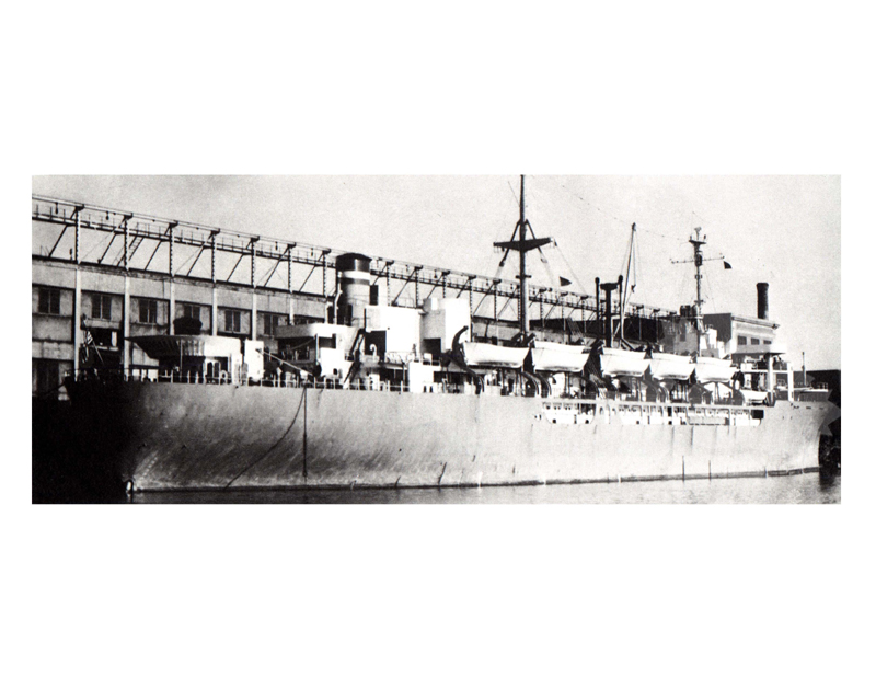 Black and white photo of the ship General RM Blatchford (USS) (1945-1969)