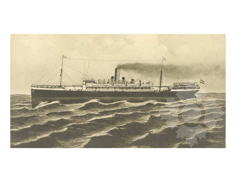 Black and white photo of the ship Goeben (SS) (1906-1919)