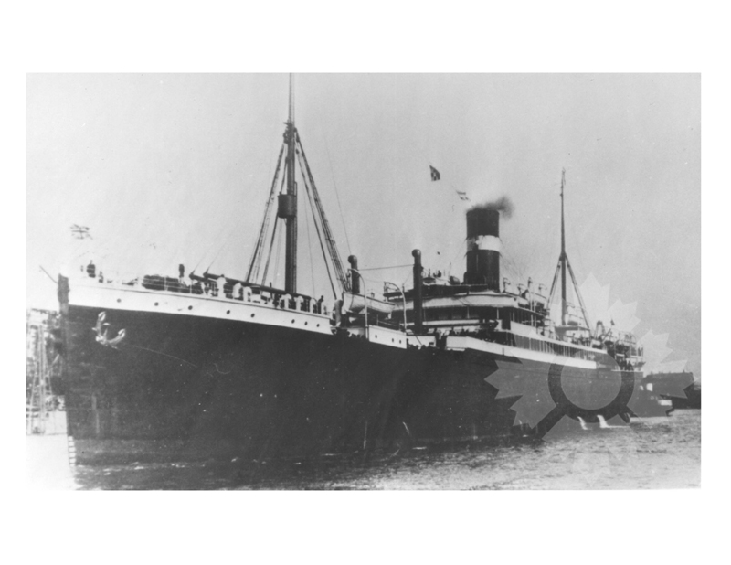 Black and white photo of the ship Grampian (SS) (1907-1925)