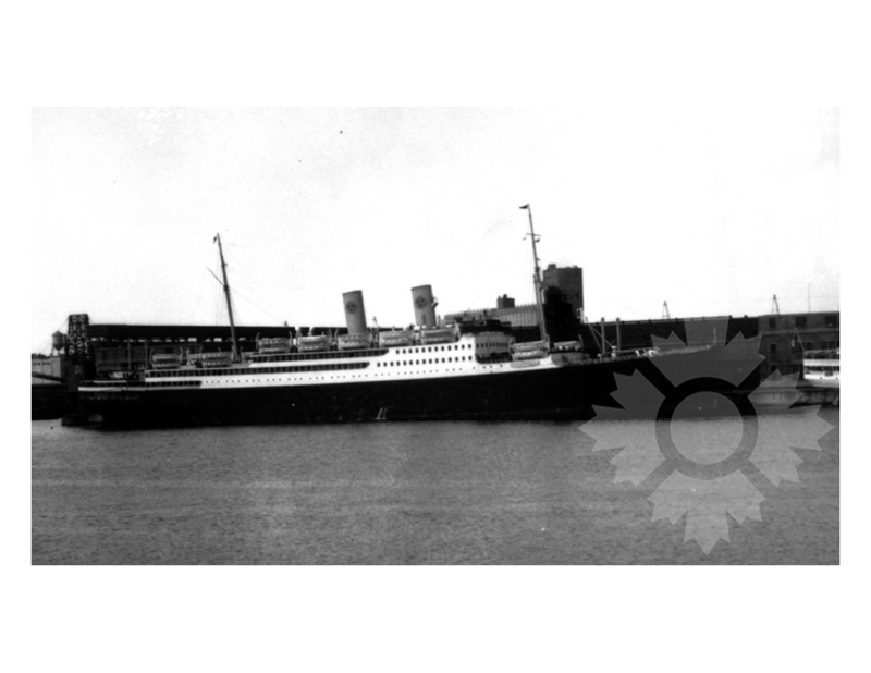 Black and white photo of the ship Gripsholm I (MV) (1925-1954)