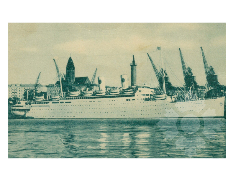 Black and White photo of ship Gripsholm II (MV) (1957-1974)
