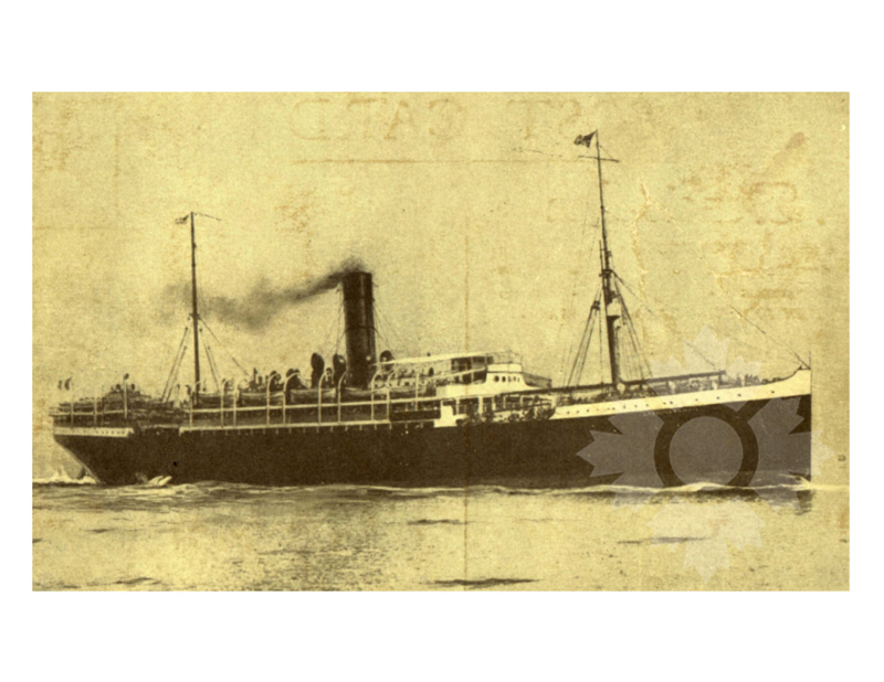 Black and white photo of the ship la Bourdonnais (SS) (1921-1934)