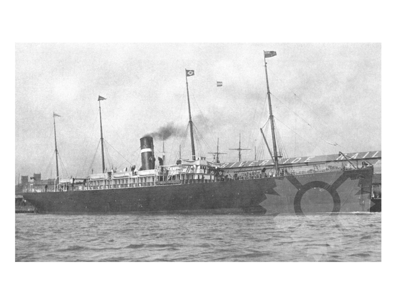 Black and white photo of the ship labrador A (SS) (1891-1899)