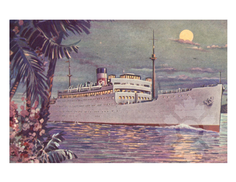 Colored photo of the ship lady boat generic