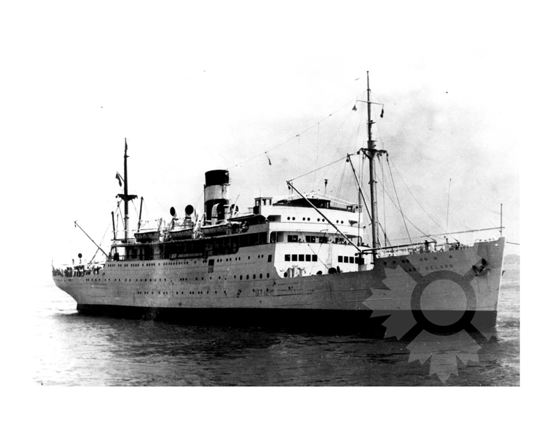 Black and white photo of the ship lady nelson (RMS) (1928-1953)
