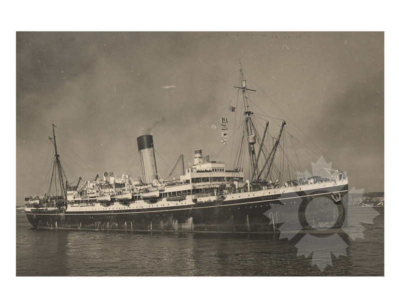 Black and White photo of ship Mataroa (SS) (1926-1957)