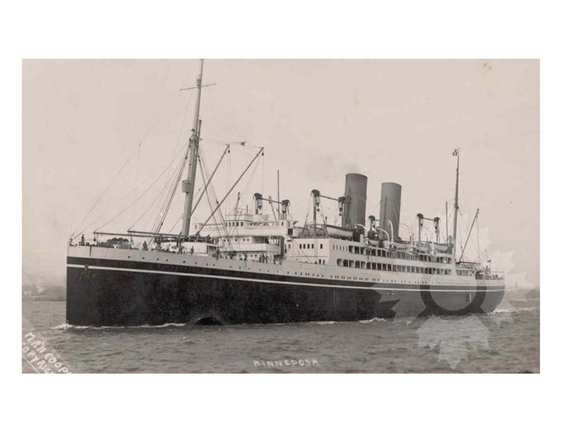 Black and White photo of ship Minnedosa (RMS) (1917-1935)
