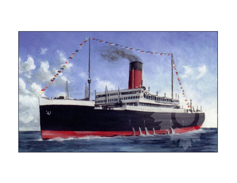 Colored photo of the ship Minnetonka (RMS) (1922-1934)