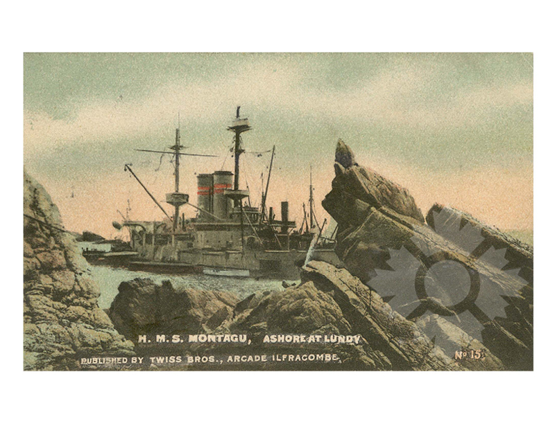Colored photo of the ship Montagu (HMS) (1901-1906)