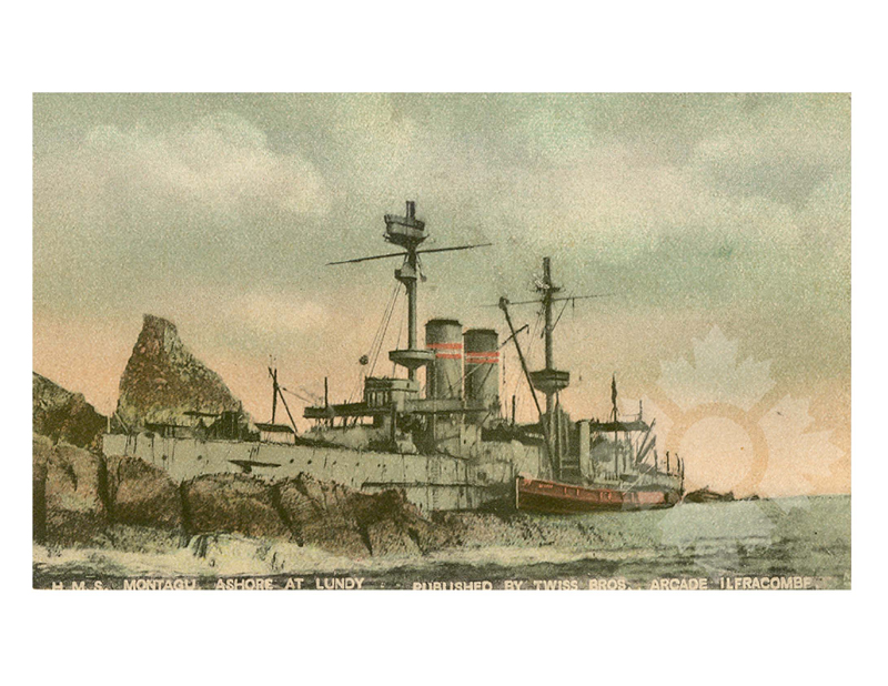 Colored photo of ship Montagu (HMS) (1901-1906)
