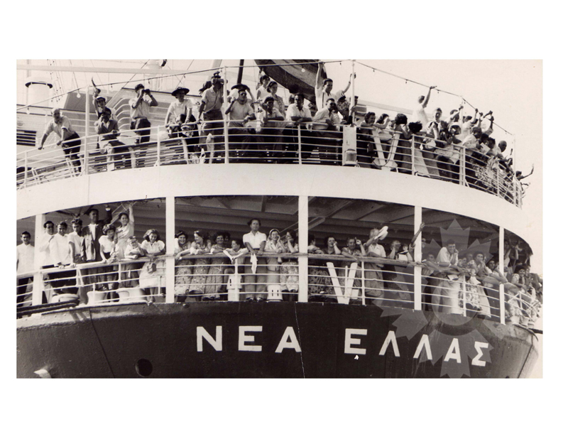 Black and White photo of ship Nea Hellas (TSS) (1939-1955)