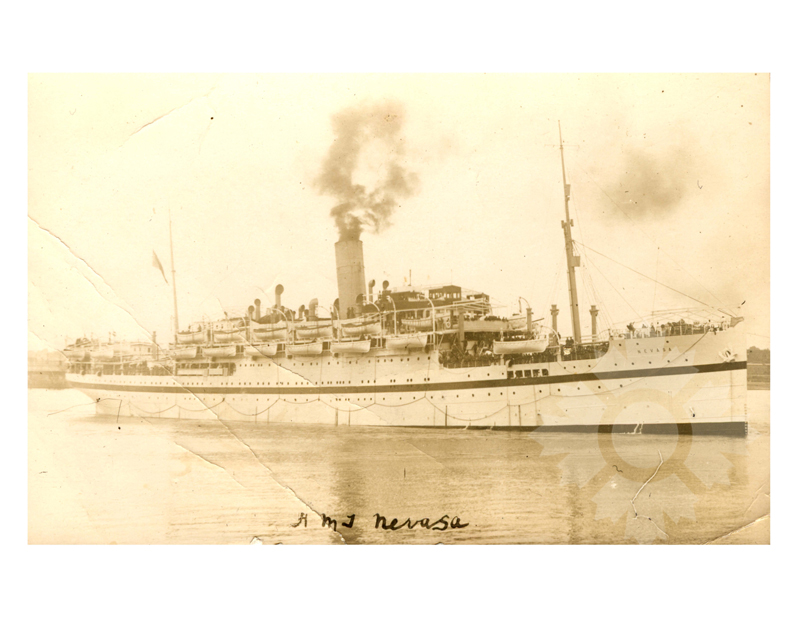 Black and white photo of the ship Nevasa (HMHS) (1913-1948)