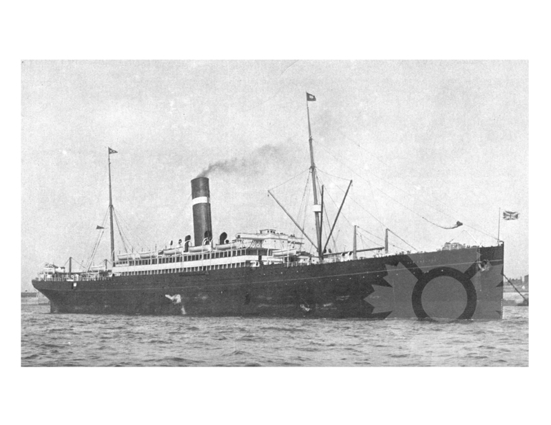 Black and white photo of the ship New England (SS) (1898-1903)