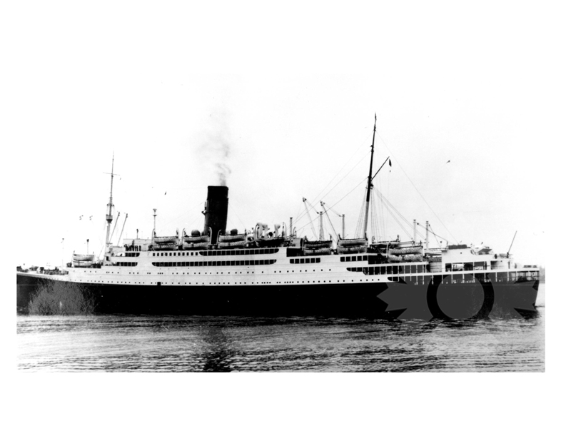 Black and White photo of ship New York II (TSS) (1954-1961)
