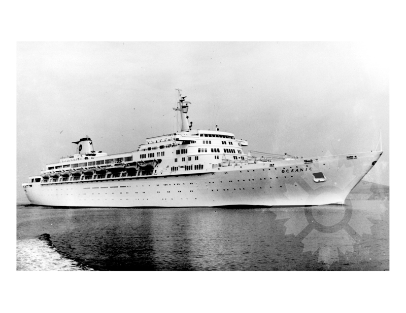 Black and White photo of ship Oceanic II A (SS) (1963-1985)