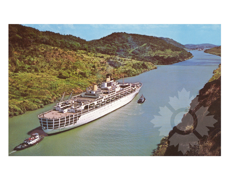 Colored photo of the ship Oriana (SS) (1960-1986)