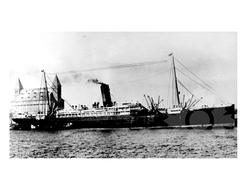 Black and white photo of the ship Oscar II (SS) (1901-1933)
