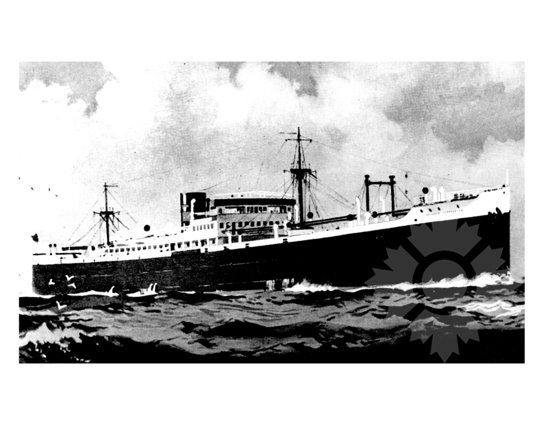 Black and white photo of the ship Pacific Enterprise (SS) (1927-1949)