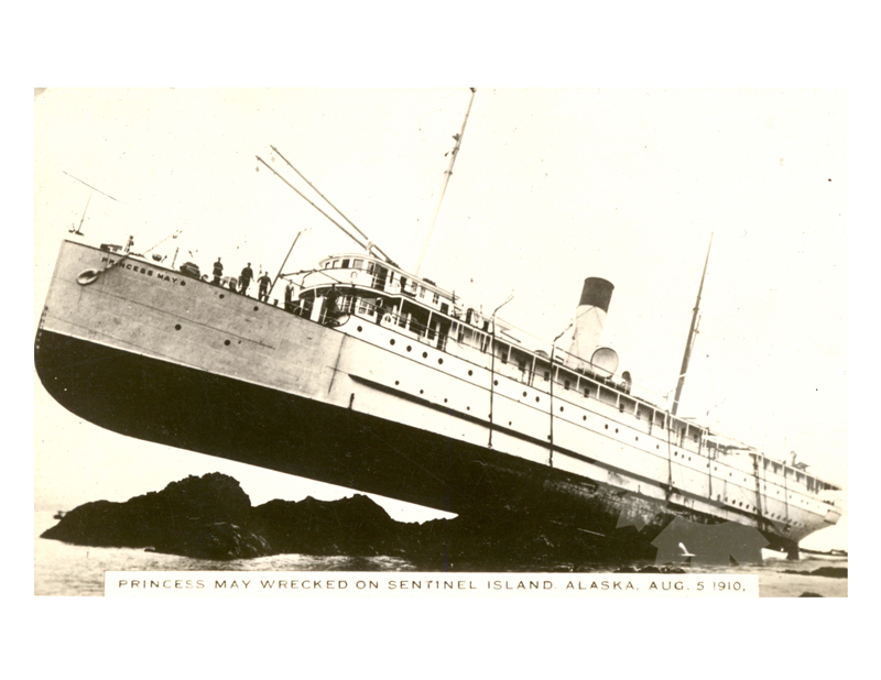 Black and white photo of the ship Princess May (SS) (1905-1936)