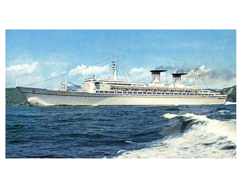 Colored photo of the ship Raffaello (SS) (1965-1975)