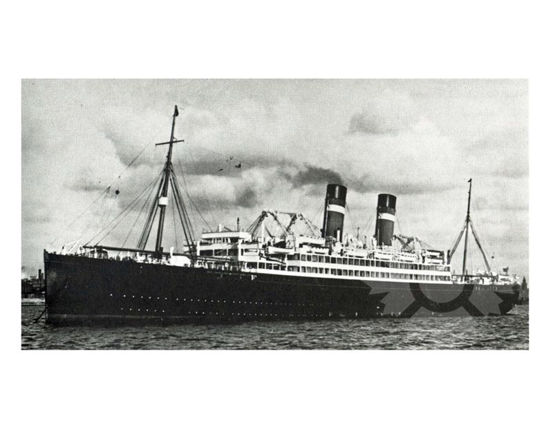 Black and white photo of the ship Regina (RMS) (1917-1930)