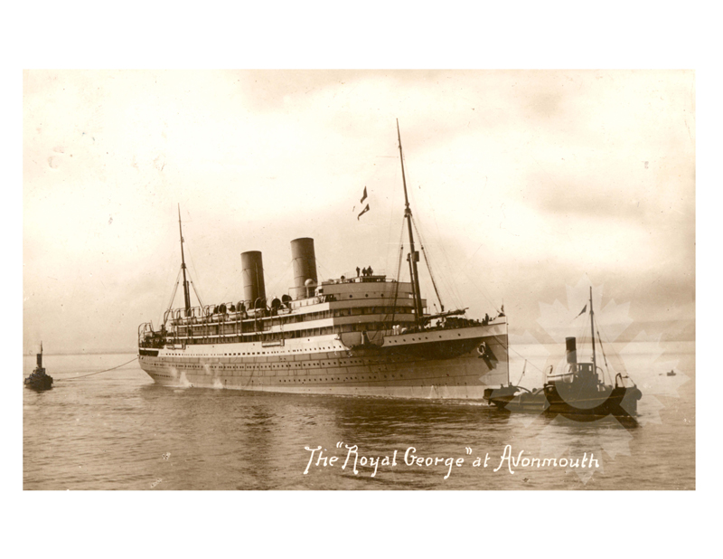 Black and White photo of ship Royal George (RMS) (1910-1922)