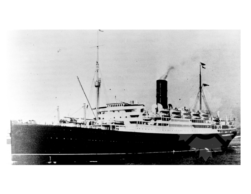 Black and White photo of ship Scythia (RMS) (1921-1958)