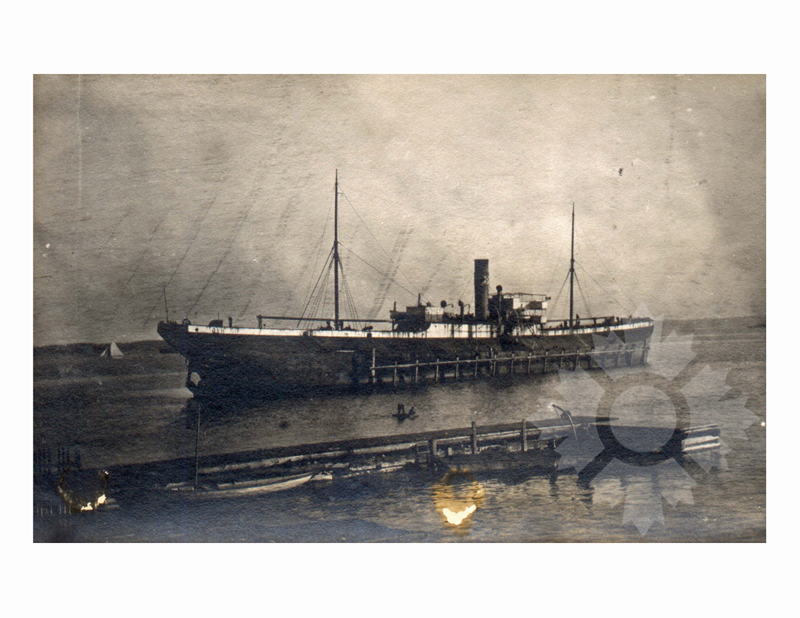Black and White photo of ship Universe (SS) (1898-1910)