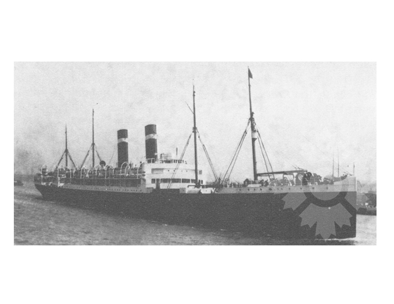 Black and White photo of ship Zeeland II (SS) (1901-1915)
