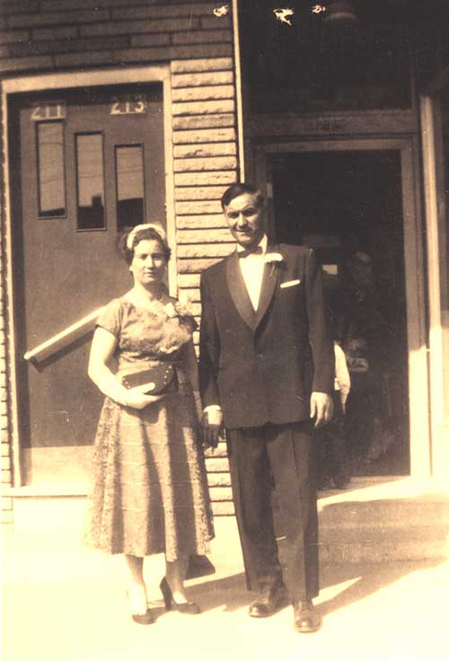 Pietro and Maria Teresa Di Ioia in Montreal, Quebec, 1956. Canadian Museum of Immigration at Pier 21 (DI2013.1789.2).
