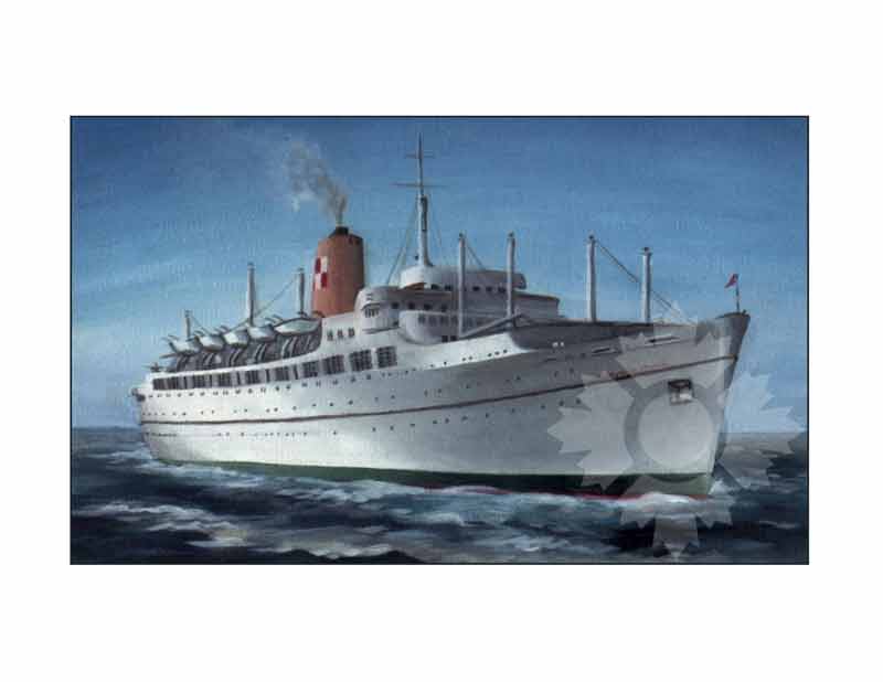 Colored photo of Ship Empress of Britain III (RMS) (1955-1964)